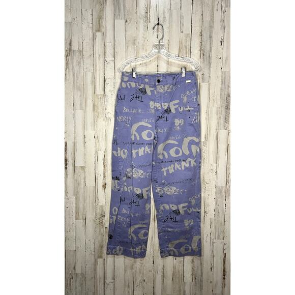 Urban Outfitters Men's Graffiti Print Chino Pants Size S Multicolor - Picture 5 of 7